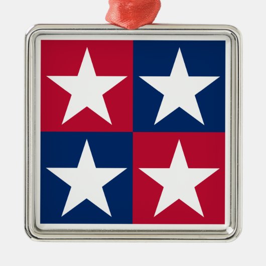 USA SILBERNES ORNAMENT (Vorne)