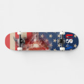 USA Skateboard (Horizontal)