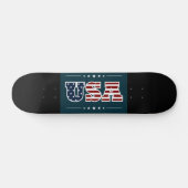 USA Skateboard (Horizontal)