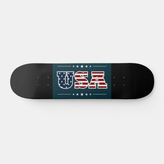 USA Skateboard (Horizontal)