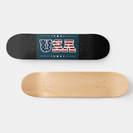 USA Skateboard (Horizontal)