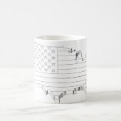 USA Sketch Kaffeetasse (Mittel)