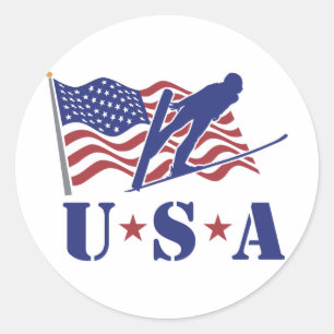 USA Ski Jumper - Sticker
