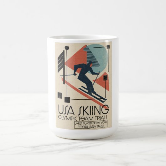 USA-Skiposter Verwandlungstasse (Zentrum)