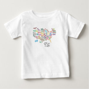 USA-Skript-Textabbildung Baby T-shirt