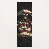 USA Skull Patriot Yogamatte (Vorderseite)
