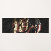 USA Skull Patriot Yogamatte (Vorderseite (Horizontal))