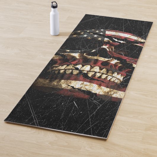USA Skull Patriot Yogamatte (Beispiel)