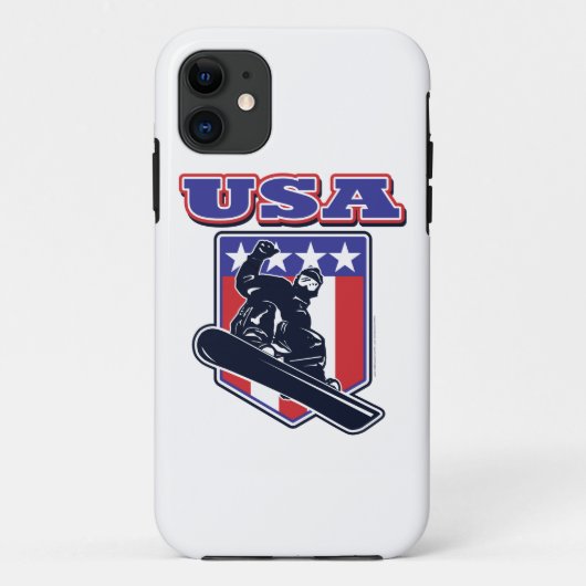USA Snowboarder Case-Mate iPhone Hülle (Rückseite)