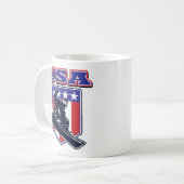 USA Snowboarder Kaffeetasse (Vorderseite Links)