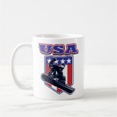 USA Snowboarder Kaffeetasse (Links)