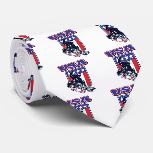 USA Snowboarder Krawatte (Gerollt)