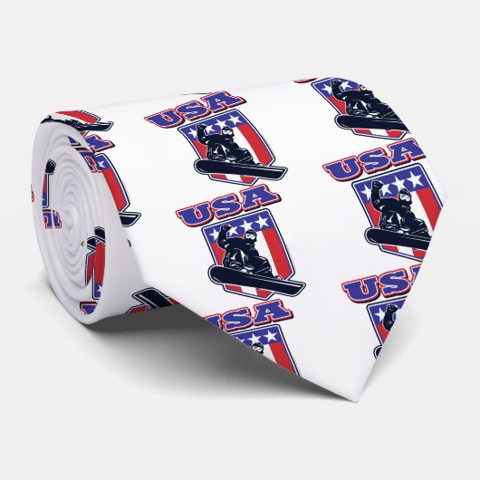 USA Snowboarder Krawatte (Gerollt)