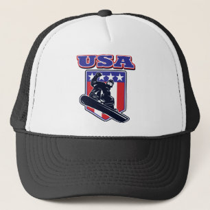 USA Snowboarder Truckerkappe