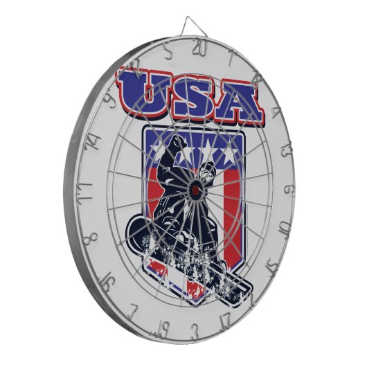 USA Snowboarding Dartscheibe (Vorderseite Links)