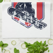 USA Snowboarding Küchentuch (Gefaltet)