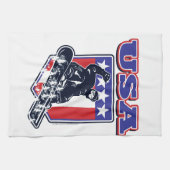 USA Snowboarding Küchentuch (Horizontal)