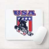 USA Snowboarding Mousepad (Mit Mouse)
