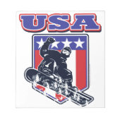 USA Snowboarding Notizblock (Vorderseite)