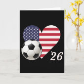 Usa Soccer 2026 Karte (Gelbe Blume)