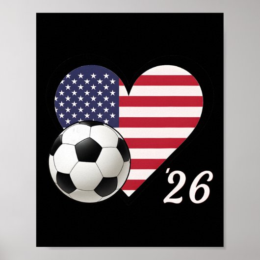 Usa Soccer 2026 Poster (Vorne)