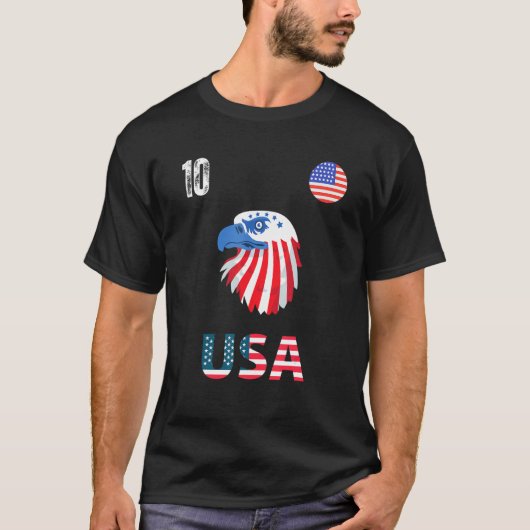 USA Soccer American Football US Soccer Eagle T-Shirt (Vorderseite)