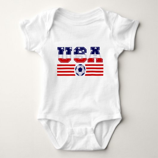 USA SOCCER BABY STRAMPLER (Vorderseite)