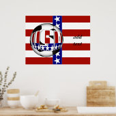 USA Soccer Ball Poster (Küche)
