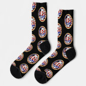 USA Soccer Ball Sports Socken (Linkes Detail)