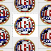 USA Soccer Ball Stoff (Kachel)