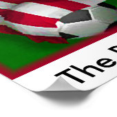 USA SOCCER, das echte FOOTBALL-Poster Poster (Ecke)