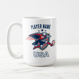 USA Soccer Eagle National Team Patriotic Action Kaffeetasse