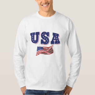 USA Soccer Fan Jersey Shirt American Flag