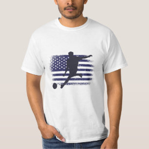 USA Soccer Fan Jersey Shirt American Flag