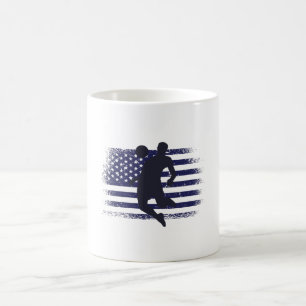 USA Soccer Fan Jersey Shirt American Flag Kaffeetasse