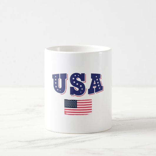 USA Soccer Fan Jersey Shirt American Flag Kaffeetasse (Mittel)