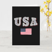USA Soccer Fan Jersey Shirt American Flag Karte (Gelbe Blume)
