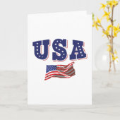 USA Soccer Fan Jersey Shirt American Flag Karte (Gelbe Blume)