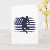 USA Soccer Fan Jersey Shirt American Flag Karte (Gelbe Blume)