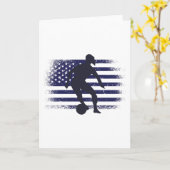 USA Soccer Fan Jersey Shirt American Flag Karte (Gelbe Blume)