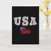 USA Soccer Fan Jersey Shirt American Flag Karte (Gelbe Blume)