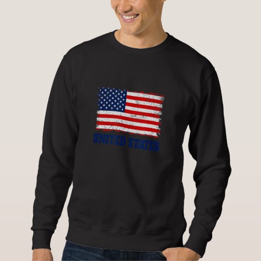 USA soccer & football fan 2022 Flag of USA Patriot Sweatshirt (Vorderseite)