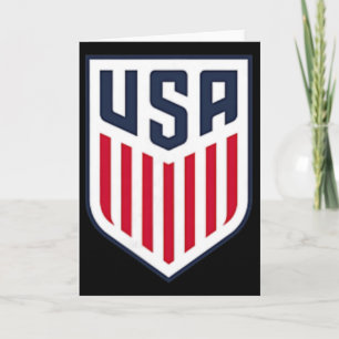 Usa Soccer Frontback Wappen Grau Usmnt Offiziell L Karte