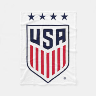 Usa Soccer Frontck Crest Grau Uswnt Offiziell Lizi Fleecedecke