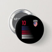 Usa Soccer Ll Flaggen Trikot Button (Vorne & Hinten)