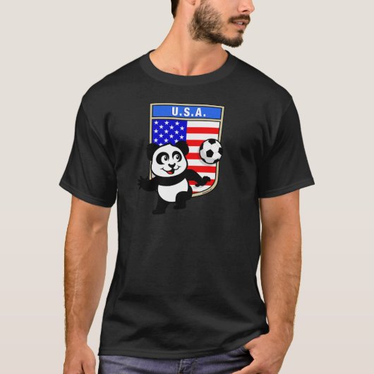 USA Soccer Panda T-Shirt (Vorderseite)