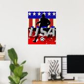 USA Soccer Poster (Heimbüro)