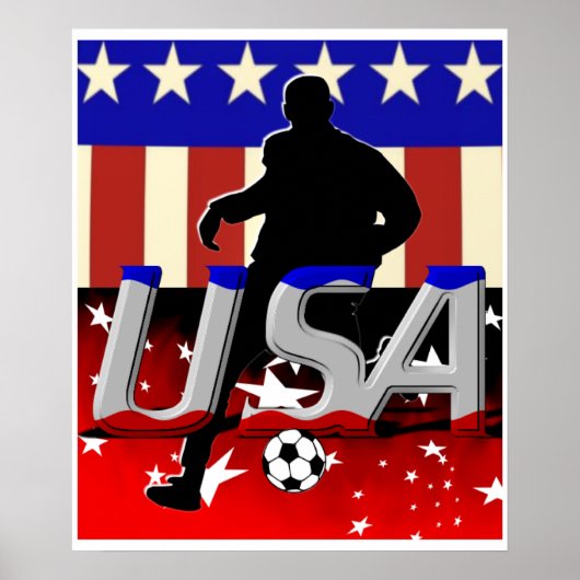 USA Soccer Poster (Vorne)