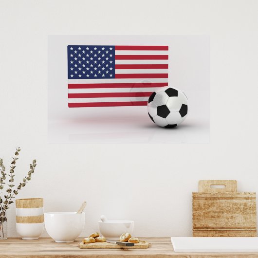 USA Soccer Poster (Küche)