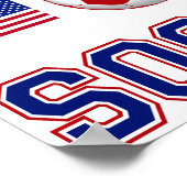 USA Soccer Poster (Ecke)